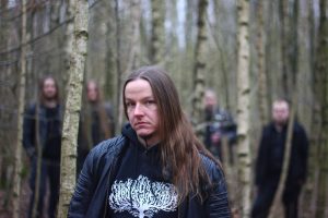 Wiedergænger, Metal-Band aus Hamburg. Sänger Justus im Wald